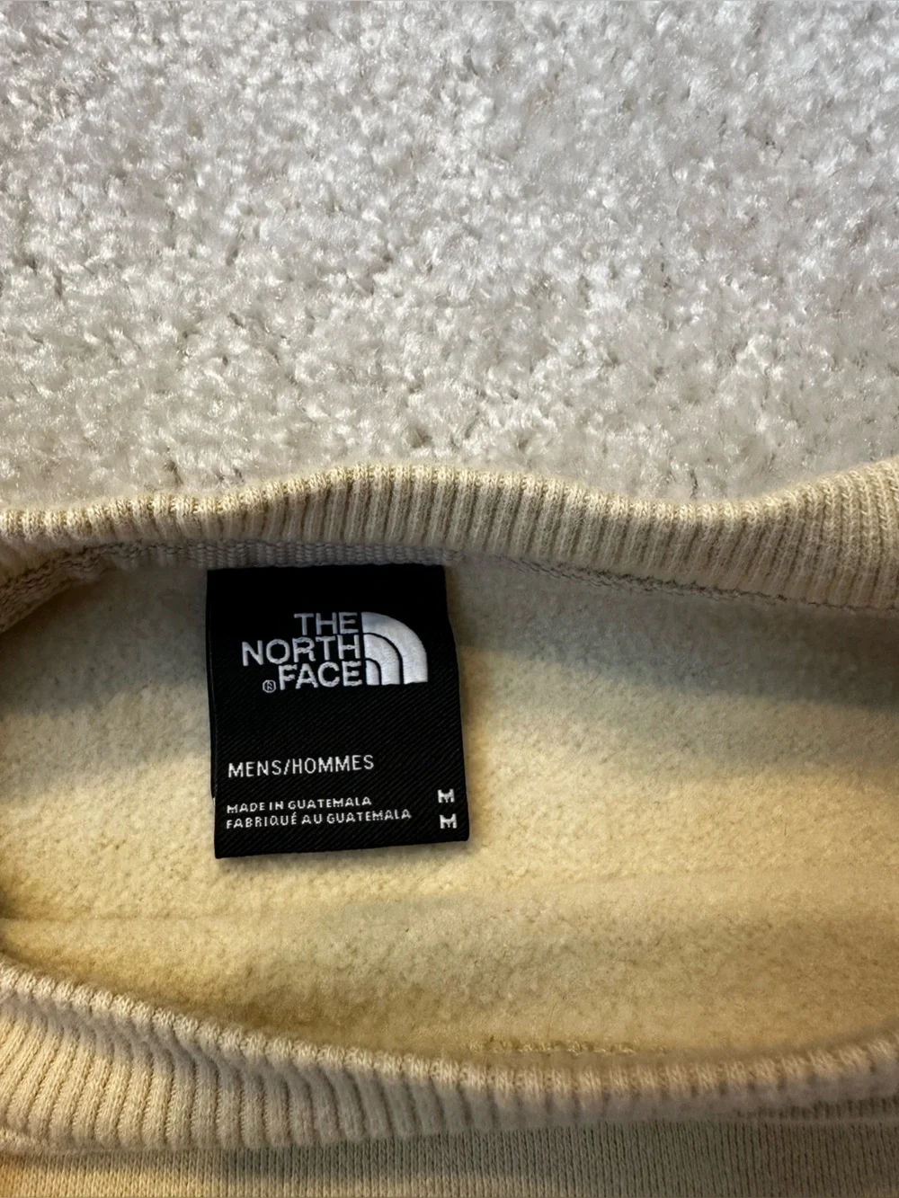 The North Face Small Embroidered Logo Crewneck Sweatshirt - Light Beige